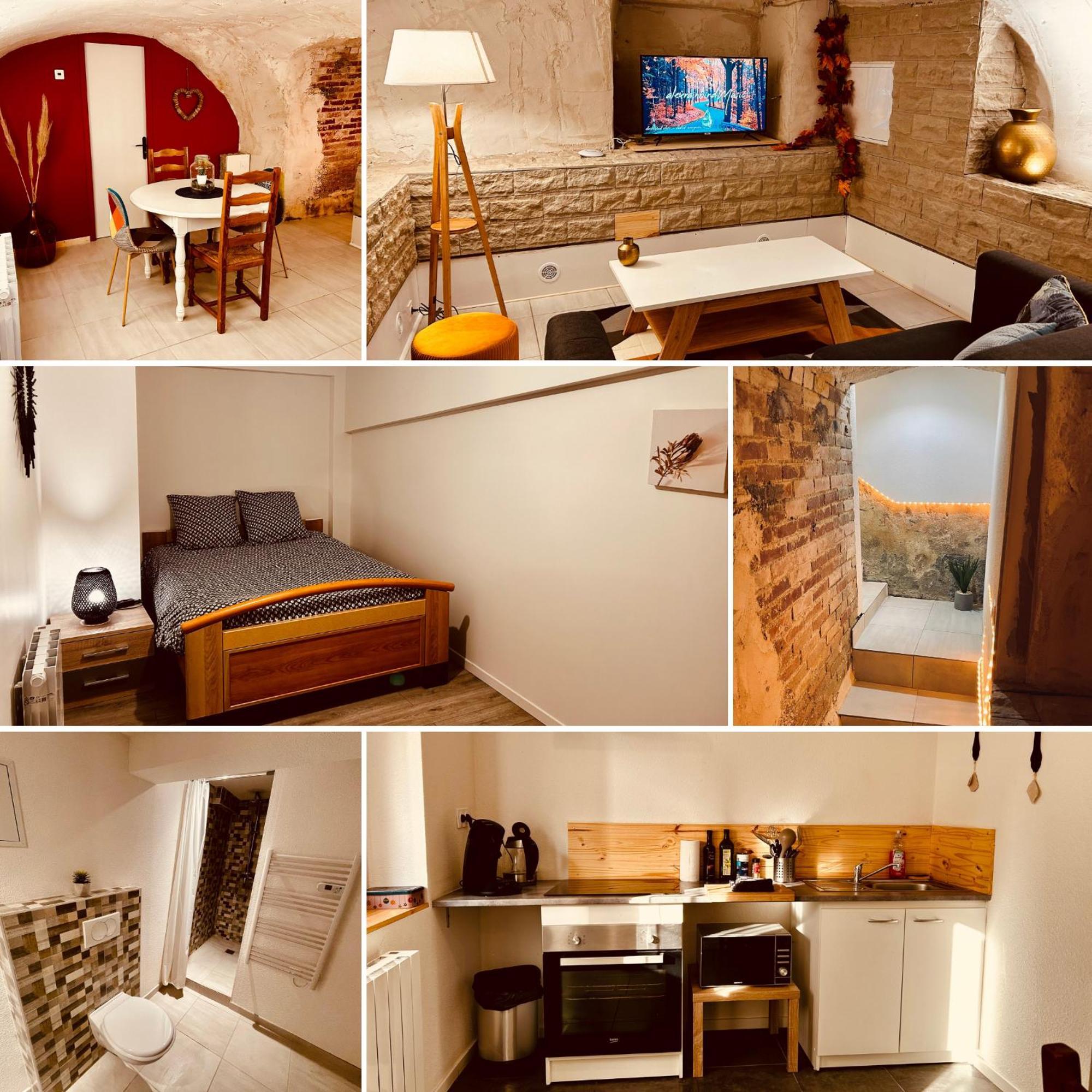 La Cave Aux Lumieres - Proche Centre-Ville - 2 Chambres - Wifi Renaison Kültér fotó